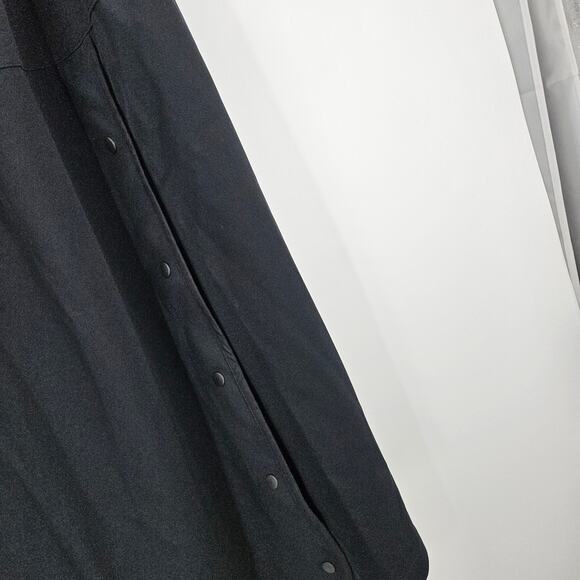 Adidas x Yohji Yamamoto Skirt Black Snap Button Elastic Waist A-line Midi Size M - Picture 3 of 8